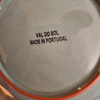 Val Do Sol Portugal Plates Bowls Cups with storage bags
