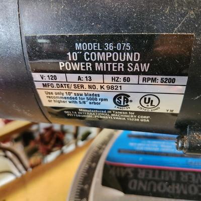 Delta 10" Compound Power Miter saw 36-975
