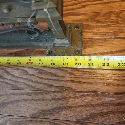 Vintage Ornate Very Heavy Metal Wrought Iron Gates 47" x20" each