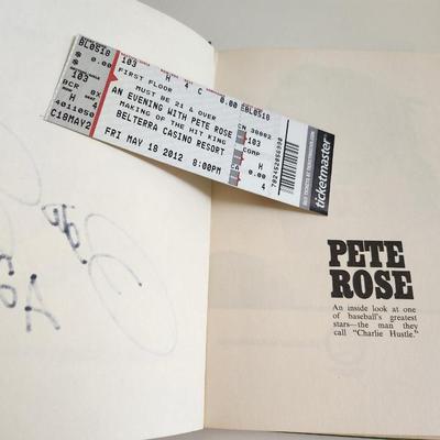 Vintage Pete Rose Book Signed by Pete Rose