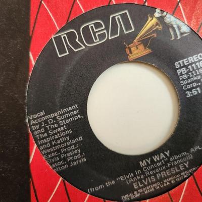 Collection of Elvis 45RPM Records