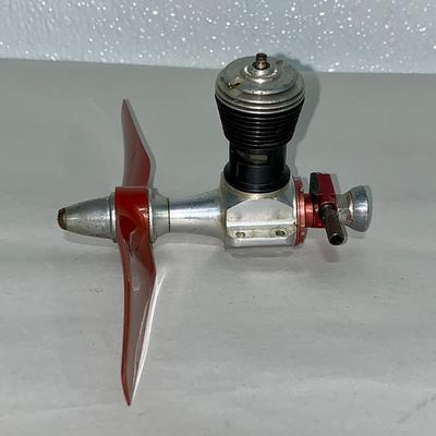 Vintage RC Airplane Engine With Prop