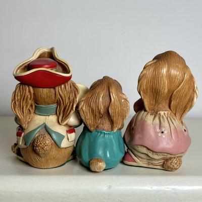 LOT 6: Pendelfin Stonecraft Hand Painted Figures, Made in England