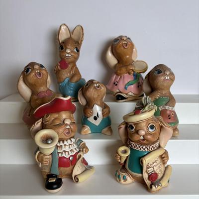 LOT 6: Pendelfin Stonecraft Hand Painted Figures, Made in England