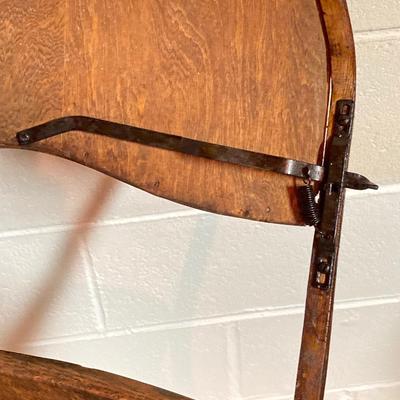 LOT 68: Antique / Vintage Wooden Convertible High Chair / Rocker / Stroller
