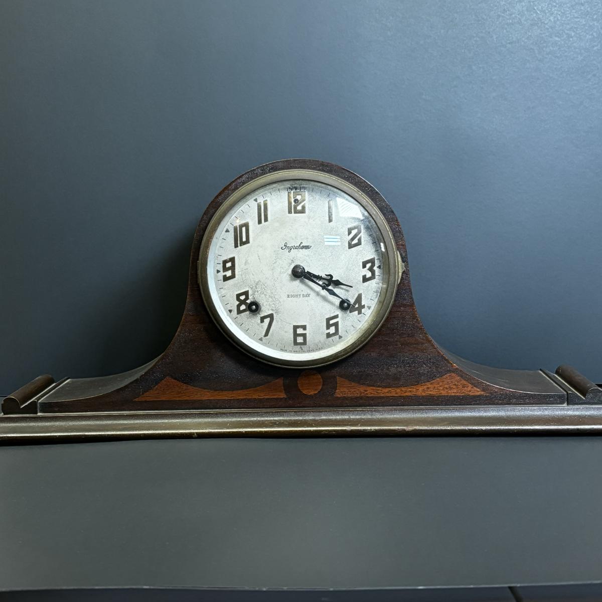 LOT 166 Ingraham Duplex Hathor 7" Eight Day Chime Mantle Clock