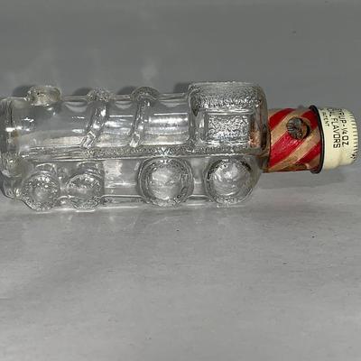 Antique Glass Train Candy Container