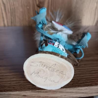 KACHINA (SUNFACE) AND 2 OTHER DOLLS FROM OTHER COUNTRIES