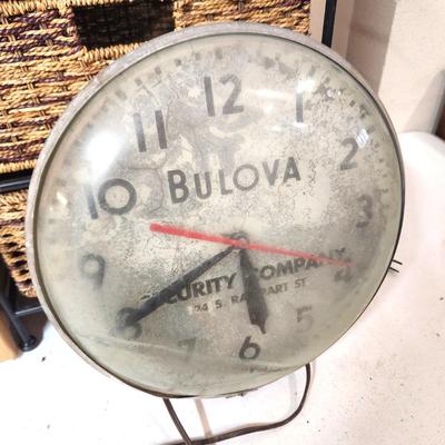 Lot #123 Vintage Bulova Advertising Clock with New Orleans Street Address