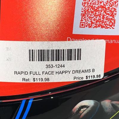 LS2 Motorcycle Helmet - Rapid Happy Dreams, NOS