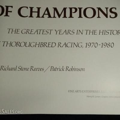 LOT 27B: DECADE OF CHAMPIONS BOOK, DELUXE LIMITED FIRST EDITION LEATHER