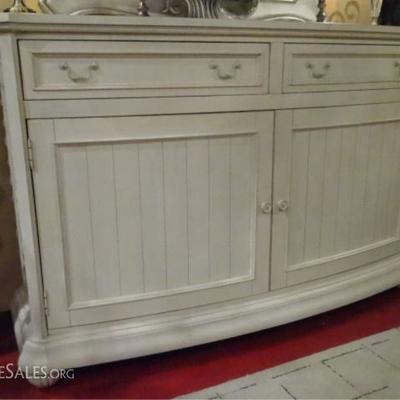 LOT 83B: ROBB AND STUCKY SIDEBOARD, TROPICAL WHITE FINISH
