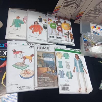 CRAFT SUPPLIES, SEWING PATTERNS AND MATERIAL