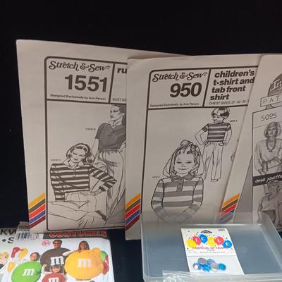 CRAFT SUPPLIES, SEWING PATTERNS AND MATERIAL