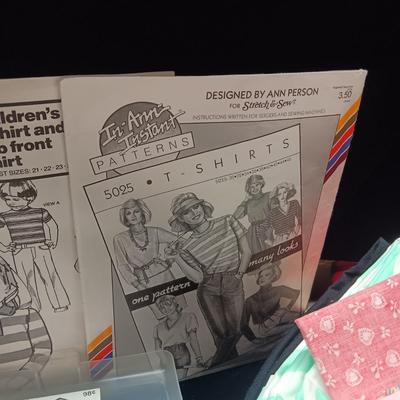 CRAFT SUPPLIES, SEWING PATTERNS AND MATERIAL