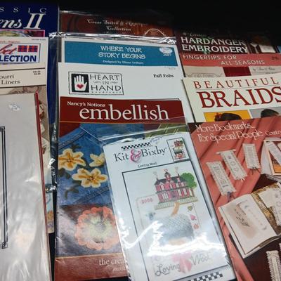 WIDE VARIETY OF CRAFTING BOOKS AND PATTERNS