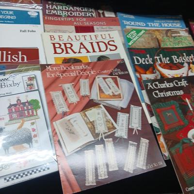 WIDE VARIETY OF CRAFTING BOOKS AND PATTERNS