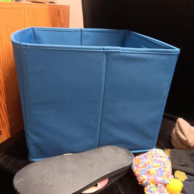 LADIES SOCKS, PANTIES, FLIP FLOPS AND CLOTH STORAGE BOX