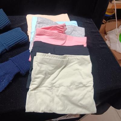 LADIES SOCKS, PANTIES, FLIP FLOPS AND CLOTH STORAGE BOX