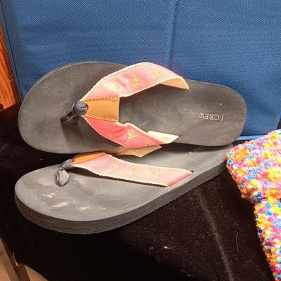 LADIES SOCKS, PANTIES, FLIP FLOPS AND CLOTH STORAGE BOX