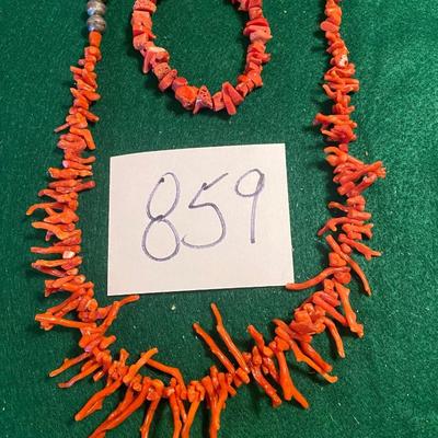 Red Branch Coral Necklace