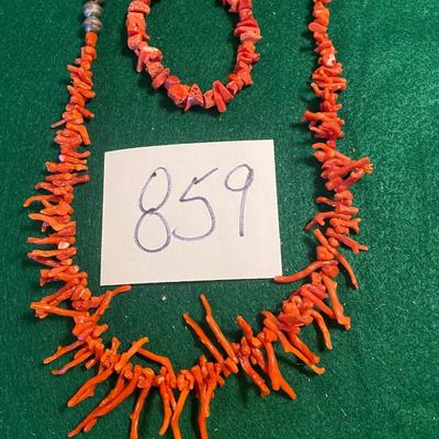 Red Branch Coral Necklace