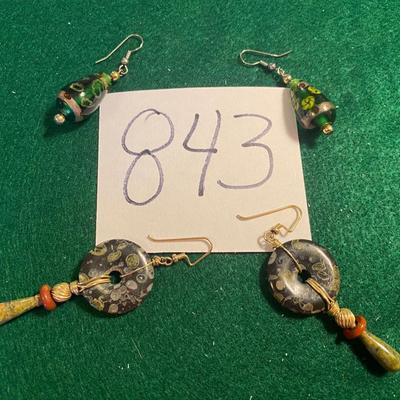 Bead Pierced Earrings