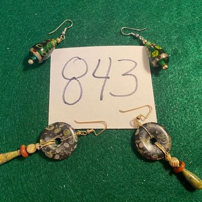 Bead Pierced Earrings