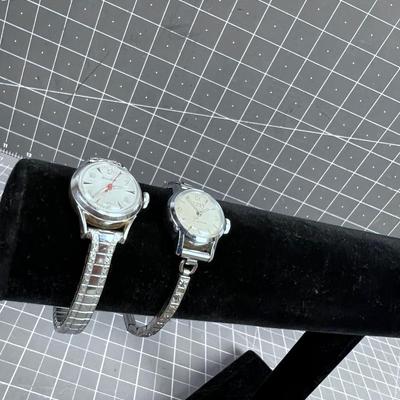 2 Ladies Watches; Bulova and TIMEX 