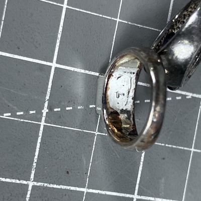 2 Silver Toned Rings 