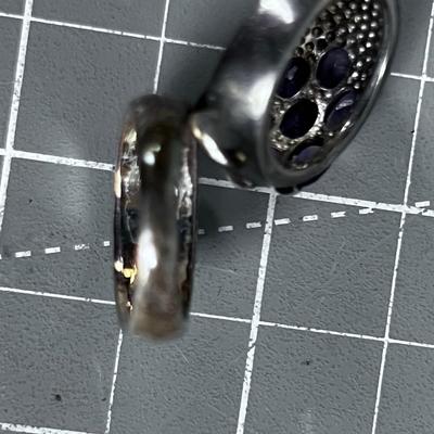 2 Silver Toned Rings 