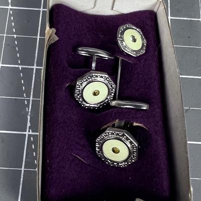 Stick Pin and Cufflink Set VINTAGE