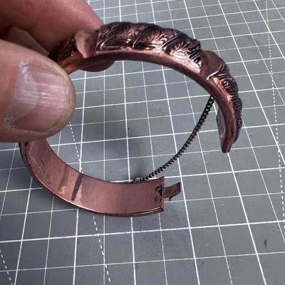 Vintage Copper Bangel Bracelet 