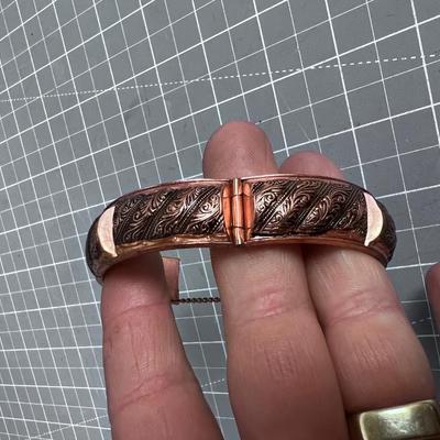 Vintage Copper Bangel Bracelet 