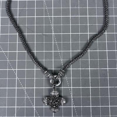 Marked 925 Thailand. Silver and Marqusite 