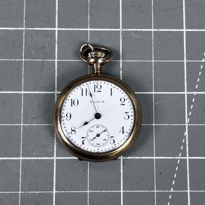 Antique Elgin Gold Pocket Watch 