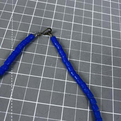 Glass and Ceramic Bead Necklace 