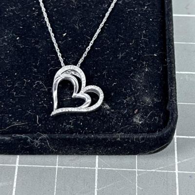 KAY Jewelers Sterling Heart with Chain, New in the Presentation Box