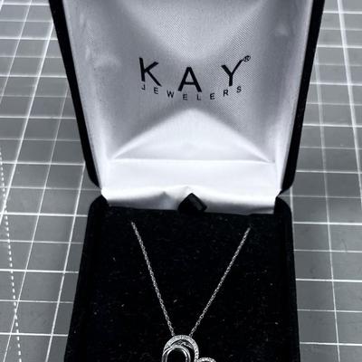 KAY Jewelers Sterling Heart with Chain, New in the Presentation Box