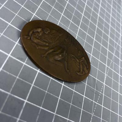 J. Walter Thompson Company BRASS Paper Weight 100 Year Anniversary 