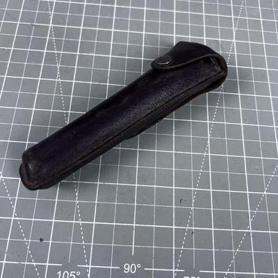Antique Brass Eye Level With Case