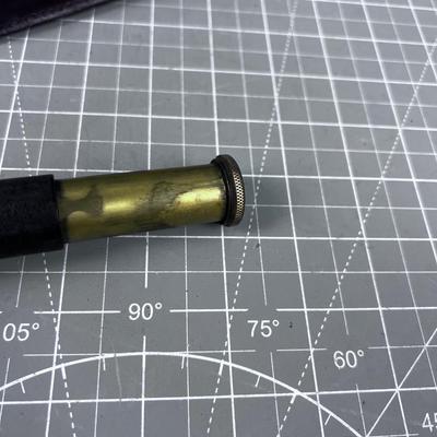 Antique Brass Eye Level With Case