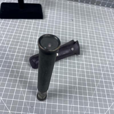 Antique Brass Eye Level With Case