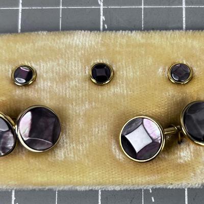 Antique HADLEY Cuff Links and Stud
