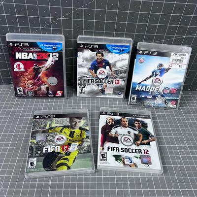 5 PS 3 SPORTS  Games 