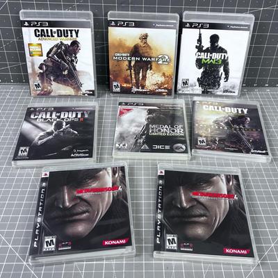 8 PS 3  WAR   Games 
