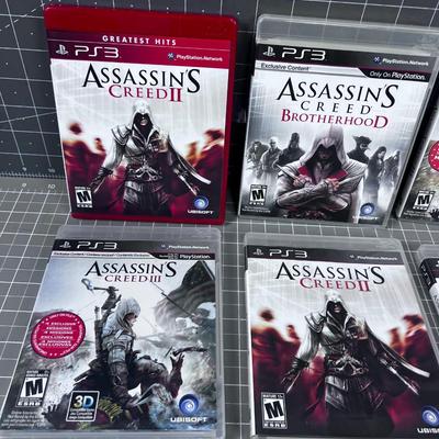 6 PS 3  ASSASSINS CREED Games 