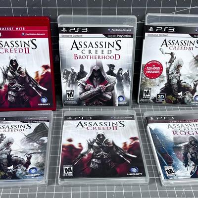 6 PS 3  ASSASSINS CREED Games 