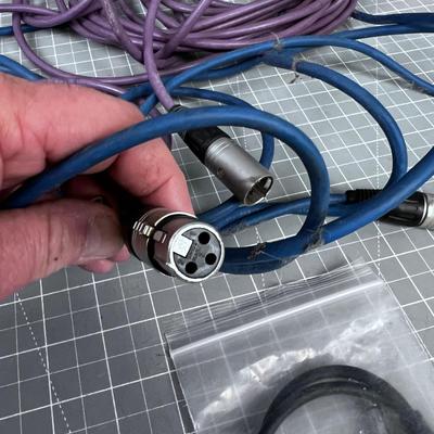 3 Pin Microphone and Amp Cables 