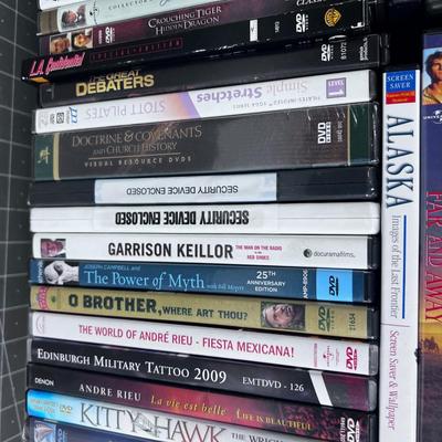 Tray No. 1 of DVD's 